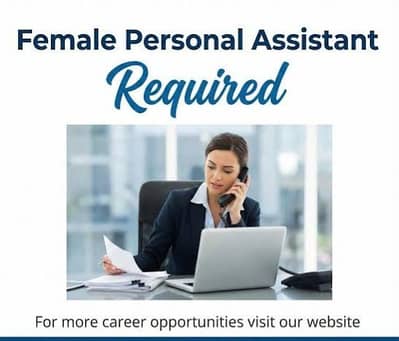 Female assistant required for office work