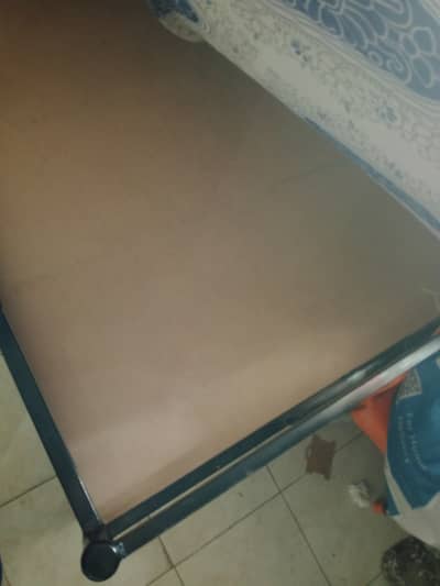 New iron bed with mattress