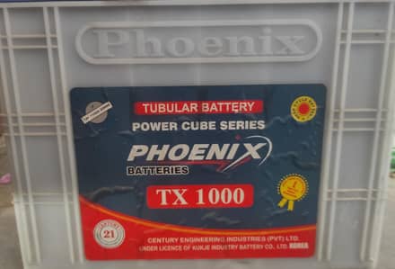 02 Phoenix tublar battery TX 1000 perfectly working for ups inverter