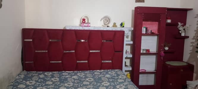 Bed and show case