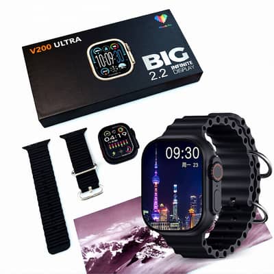 V200 Ultra Smart Watch – 2.2″ HD Display | Stylish Smartwatch