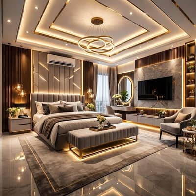 interior design home renovation bed ROM design office renovation