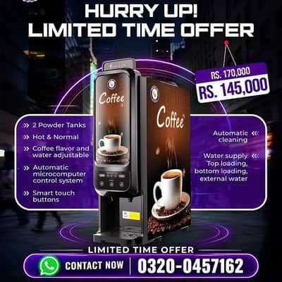 Hot tea and coffee vending machine / Coffe Machine / Coffee vending