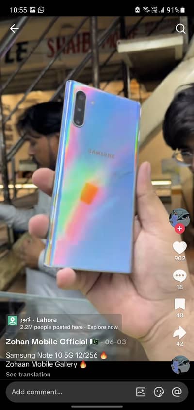 Samsung Mobile Note 10