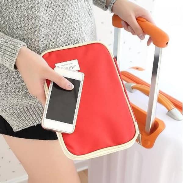 Travel Pouch for Passport, Cards, Tickets, and Documents – Storage Wallet Case for Men and Women