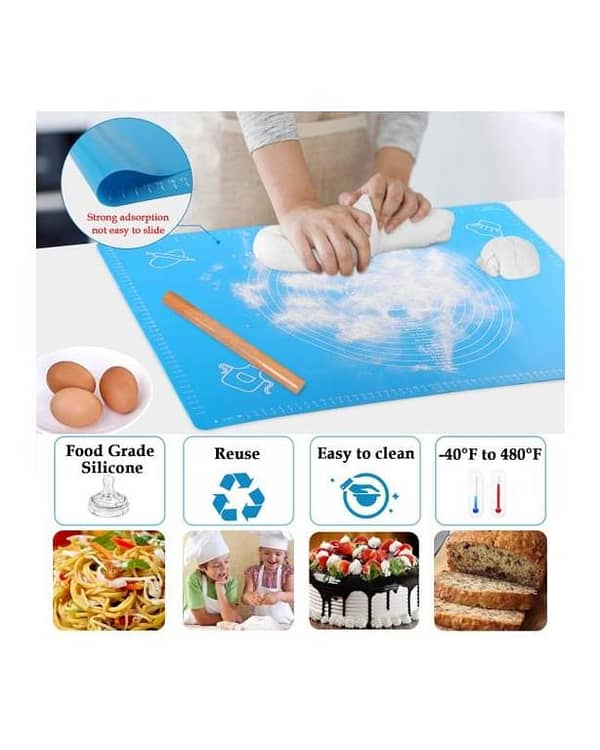 15.5 x 19.5 Inch Silicone Baking Mat for Pastry and Roti Rolling
