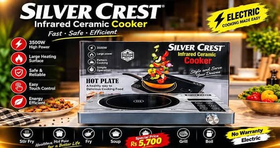 silver crest infrared ceramic cooker 3500 W electric hot plate /fast