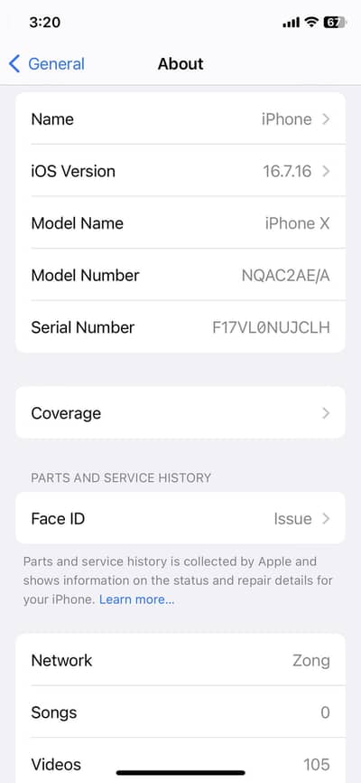 Apple iPhone X PTA