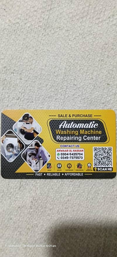 automatic washing machine repair center Islamabad Rawalpindi