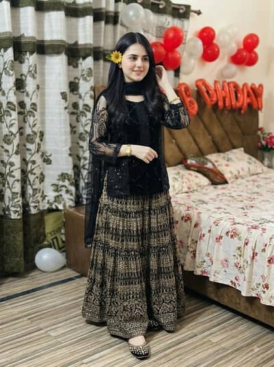 lehnga kurti with heavy dupatta