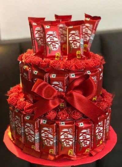 3 Tier KitKat Chocolate Cake Gift Hamper - Birthday Gift
