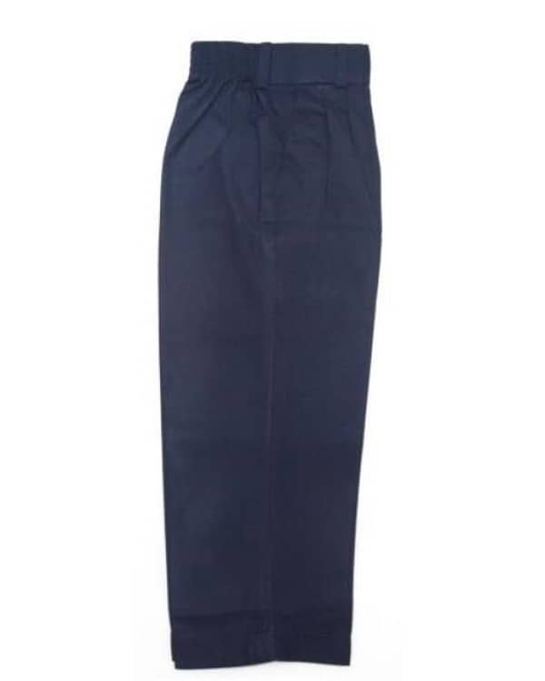 Navy Blue Half Elastic Pants for Boys Ages 5-6, 26 Inch