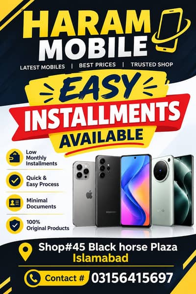 New Mobiles on Installments – Easy Monthly Plan