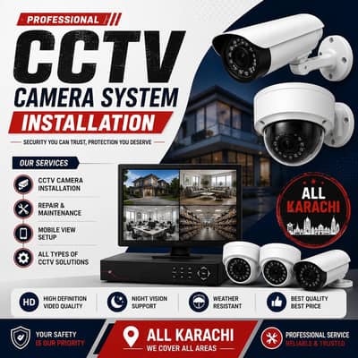 CCTV Camera Installation & Security System – Home, Shop & Office