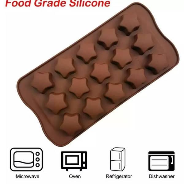 Brown Silicone Chocolate Mould for DIY Candy and Baking