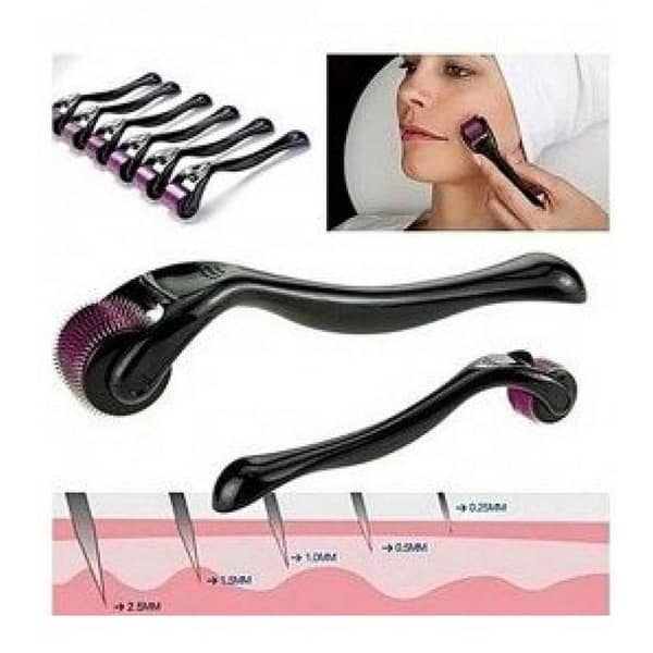 Derma Roller System with 540 Micro Needles for Hair and Skin - 1.0mm Needle Size