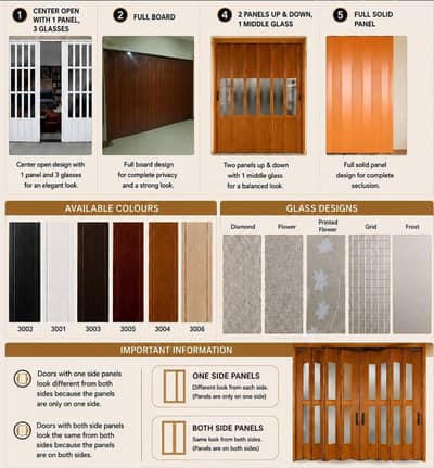 PVC Folding Door | Partition Door | Waterproof Room Divider