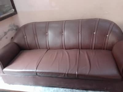 one 3 seater two 1 seater and a glass table for sale