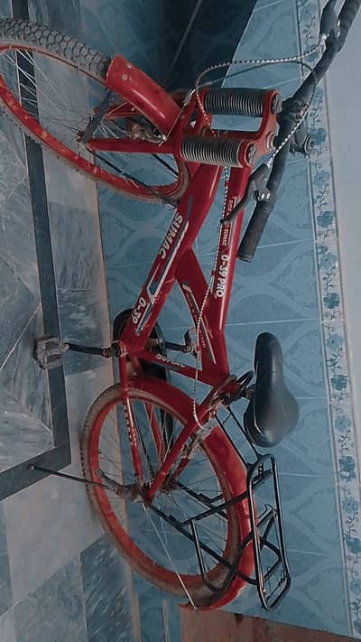 Red bicycle