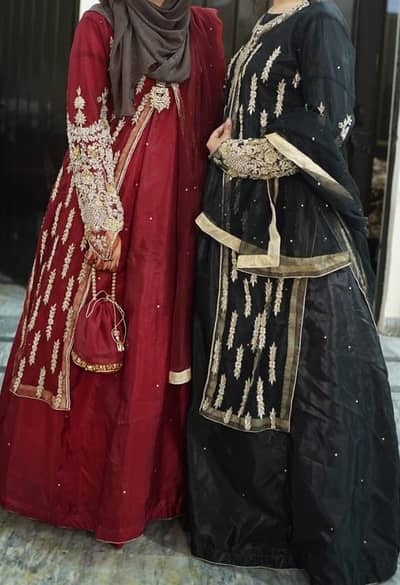 *Bridal & Walima Dresses| Long cut shirt with lehanga*