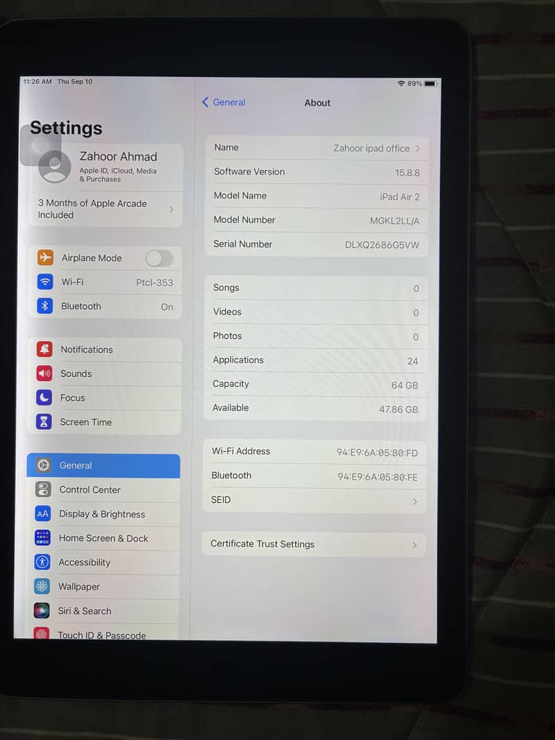 iPad Air 2 4