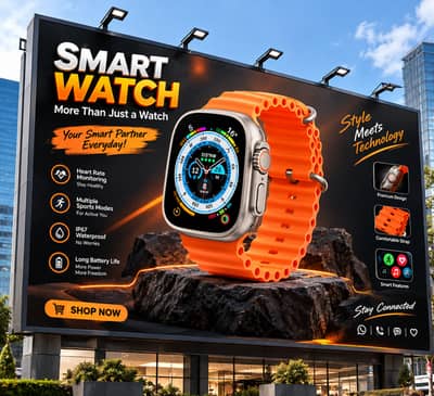 Unisex Digital smart watch with seven strips ultra