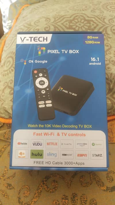 V. TECH android box 8gb ram 128gb rom