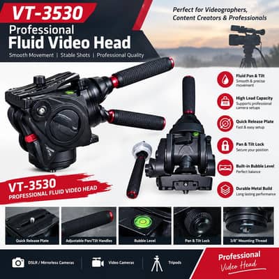 VT-3530 Professional Fluid Video Head