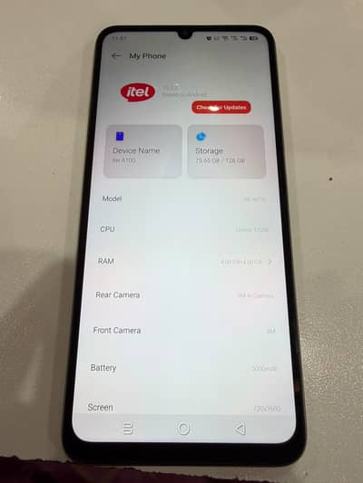 Itel A100