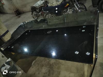 Office Reception Glass Table
