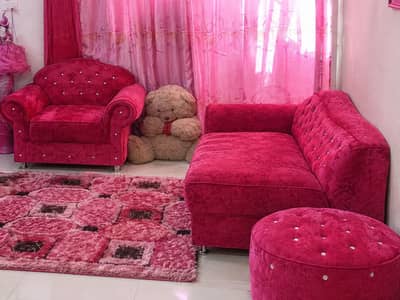 Stunning Royal Pink Luxury Living Room Set - Excellent Condition!