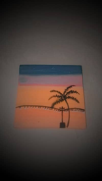 painting sunset