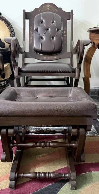 To and Fro Rocking Chair with Ottoman