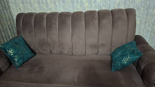 5 Seater Sofa with 1 large table and 2 small tables