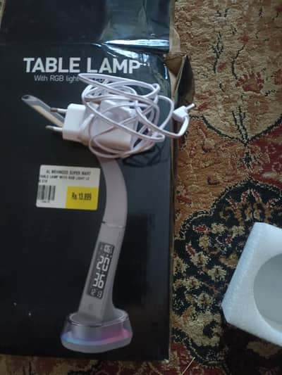 Table Lamp RGB Light & LED Display – New