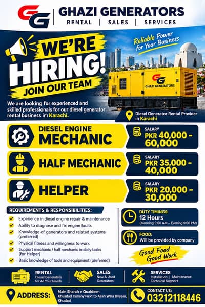 Job for workshop healper n makanic