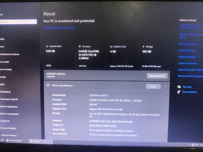 Gaming Pc i5 3470+8 GB ram+AMD rx470 4gb graphic card #computer