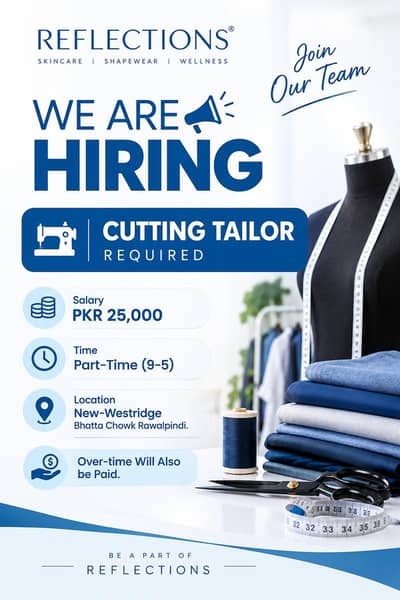 Cutting Tailor Required.