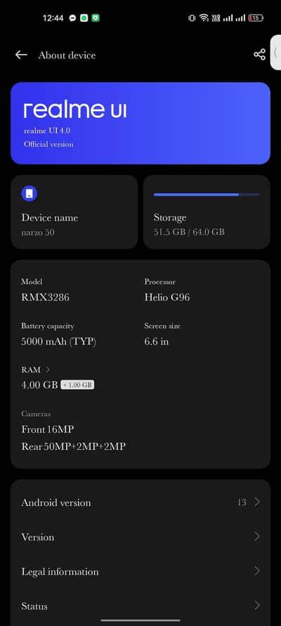 Realme Narzo 50