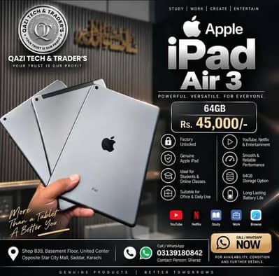 Apple iPad Air 3 64GB | Factory Unlocked | Original