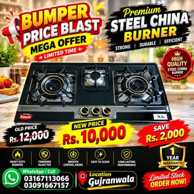Steel China Burner imported Hob Stove