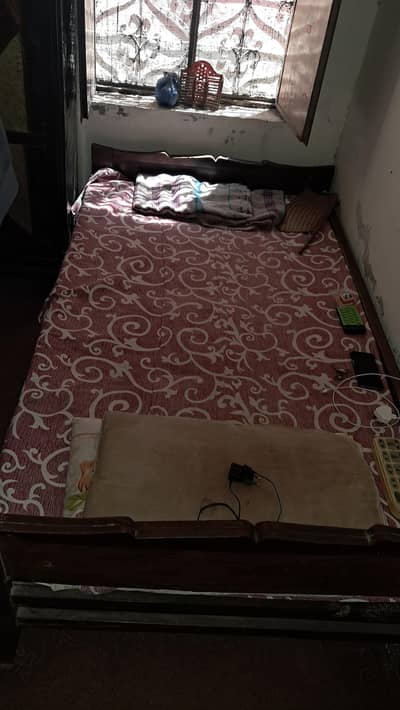 Wooden bed