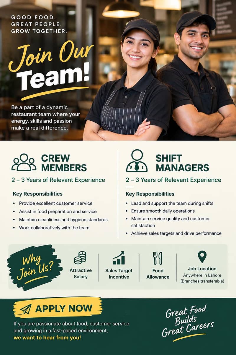 Crew Members and Shift Managers 0