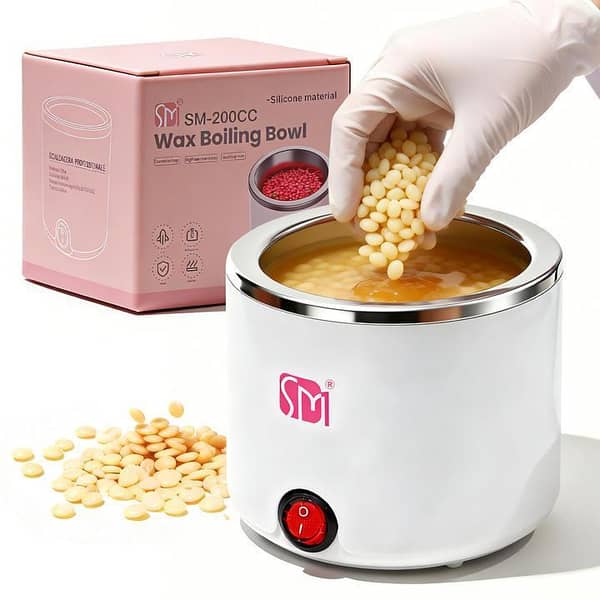 Professional Electric Wax Warmer Machine 200ML Adjustable Temperature Wax Heater Pot| Hot Wax Melting Machine for Hair Removal, Facial, Bikini, Legs & Body Waxing| Salon Quality Wax Heater for Men & Women Home Spa Use