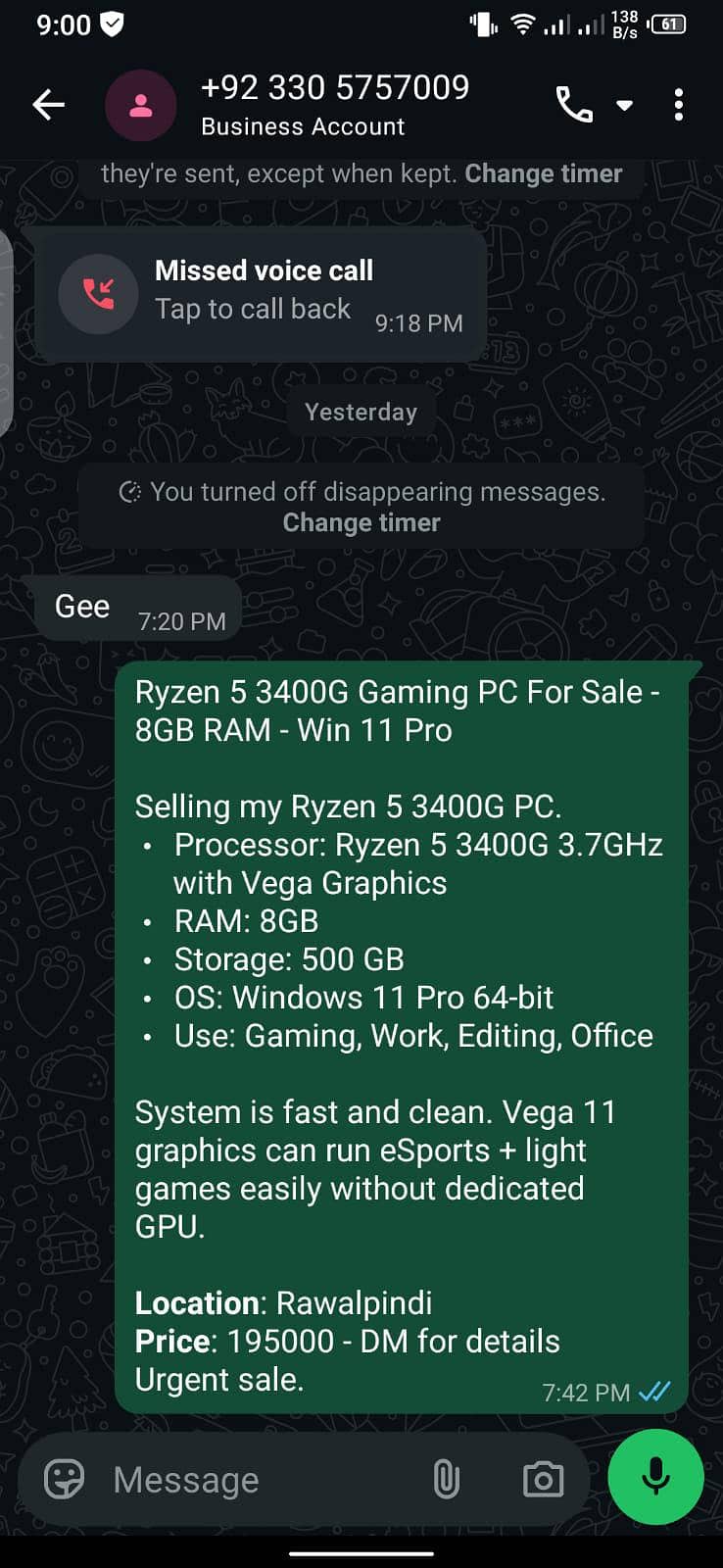 Gaming computer 7