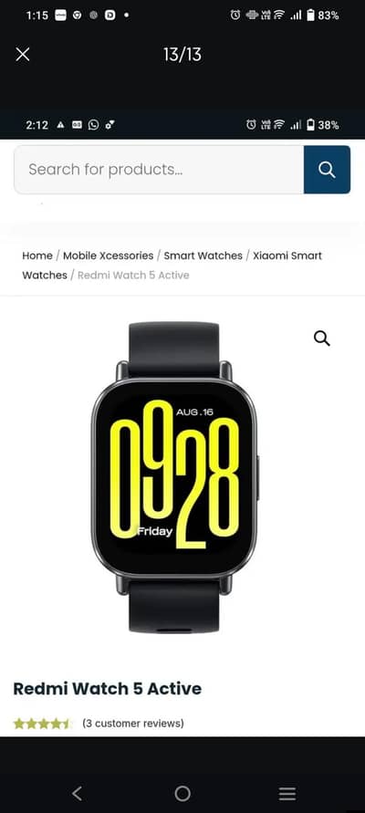 Xiaomi redmi watch 5 active