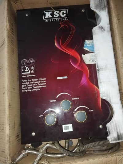 KSC Instant Gas Geyser - Heavy Duty Solid Copper Heat Exchanger