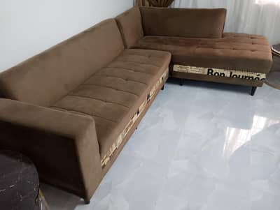 sofa set l shape urgent sale