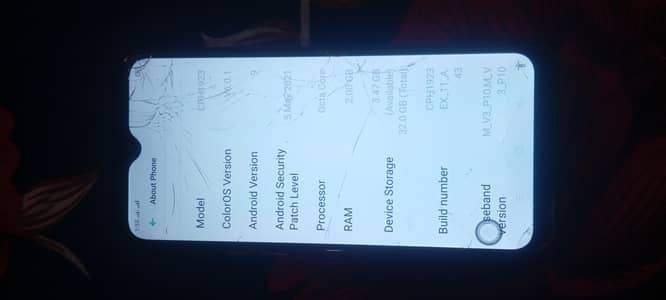 oppo A1k .   03421781860