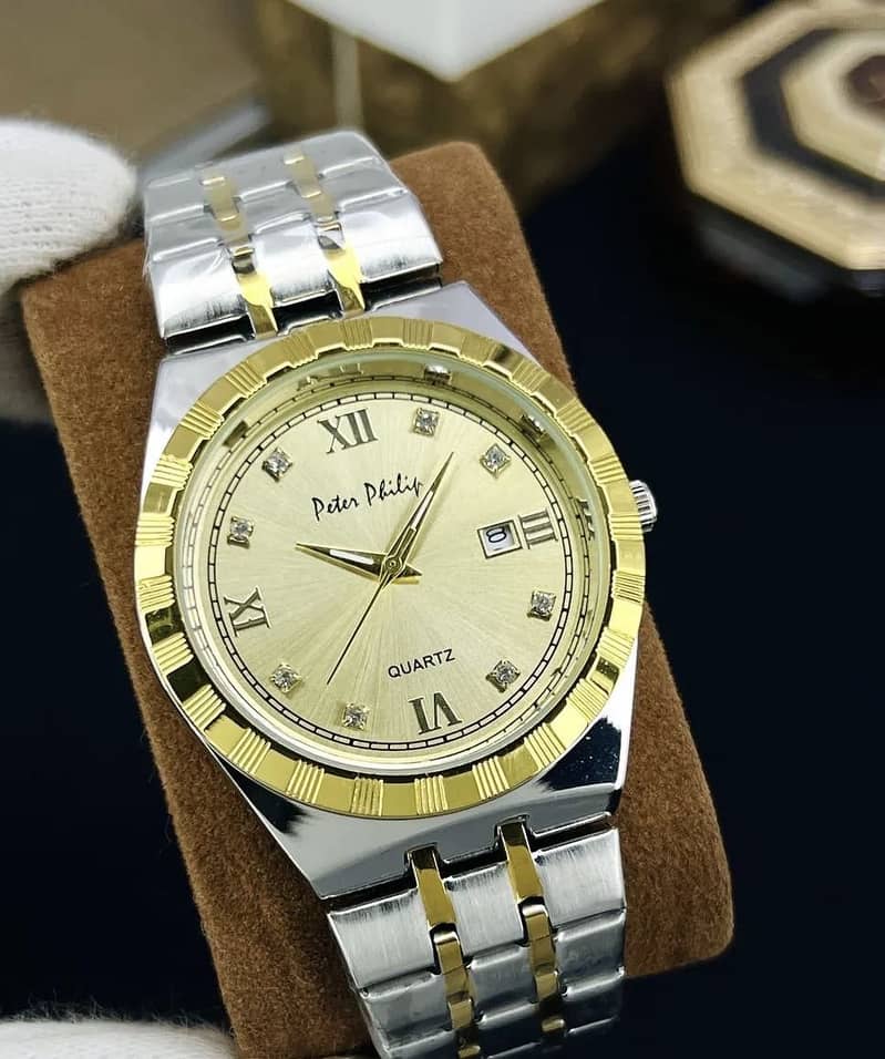 •  Material: Steel •  Pattern: Chain Strap 3